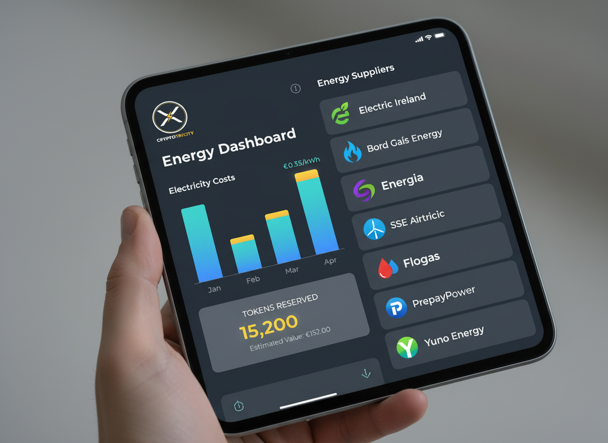 Cryptotricity energy dashboard
